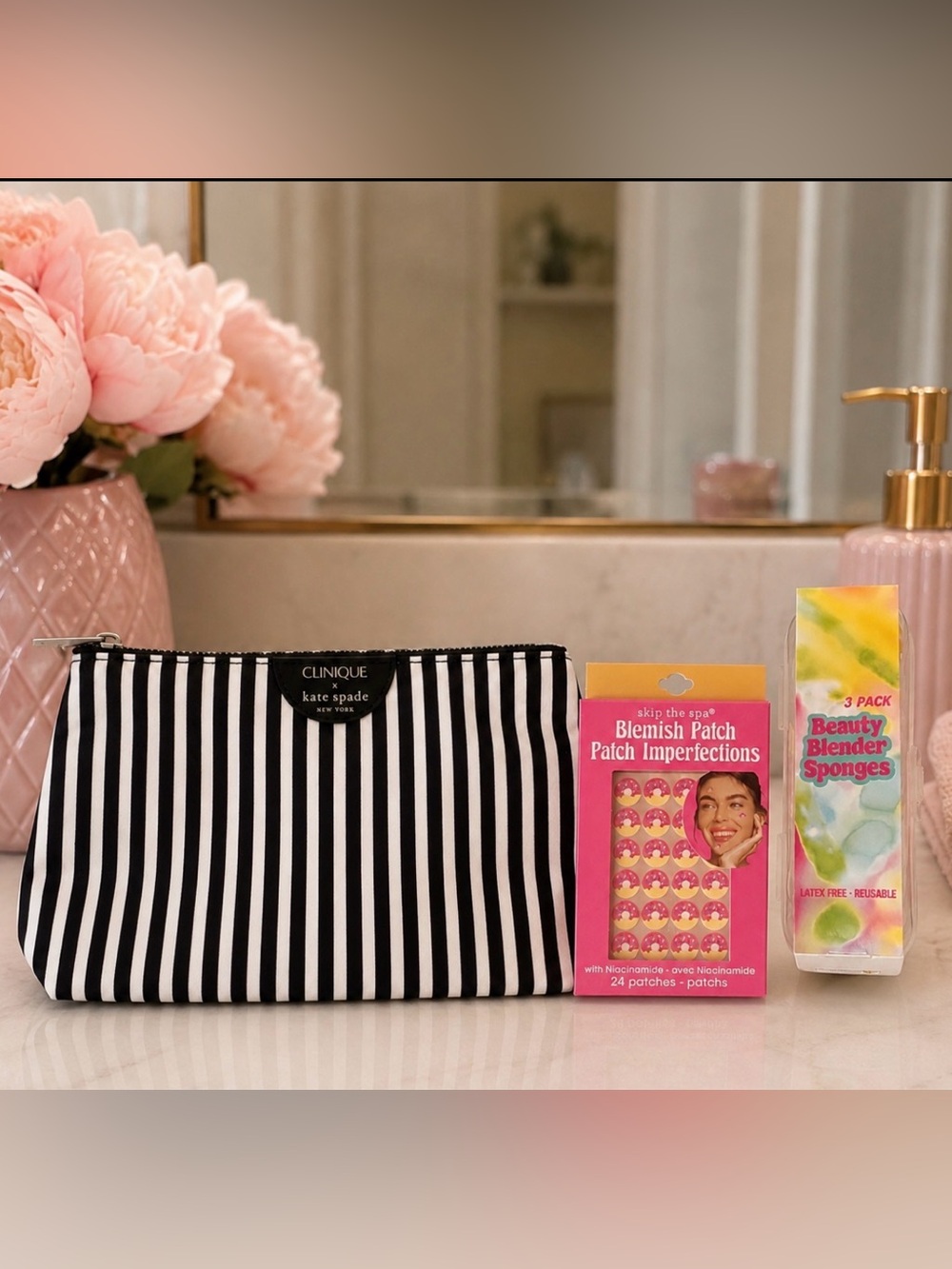 ✨ Clinique x Kate Spade Beauty Bundle | Cosmetic Bag + Beauty Essentials ✨